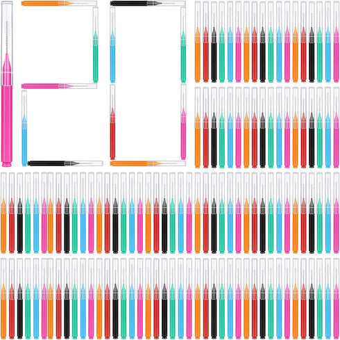 120 Pieces Interdental Brushes Between Teeth, Braces Toothbrush Flossers Cleaner Dental Floss Picks for Teeth Braces Orthodontic Hygiene Cleaning ...